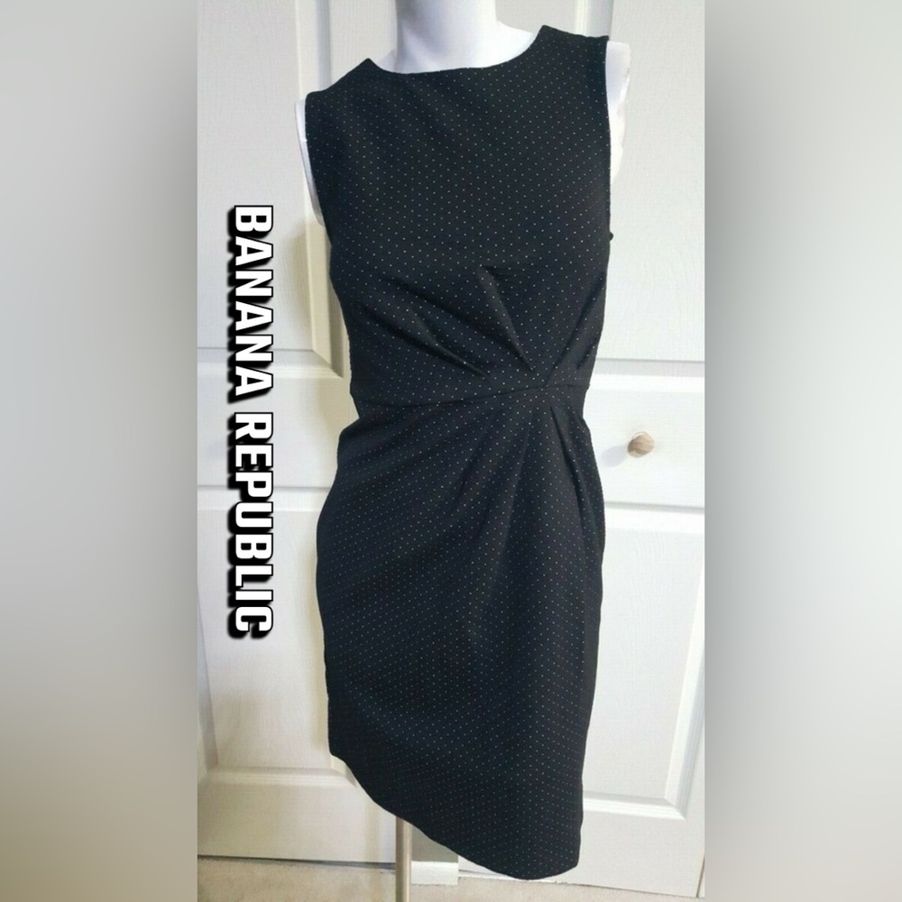 ⛄️NWOT Banana Republic Polka Dot Midi Sheath Dress